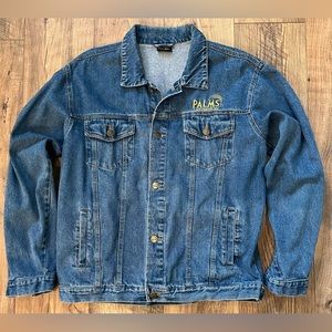Vintage 90s Y2K Palms Las Vegas Casino Denim Jean Jacket Men’s Size L